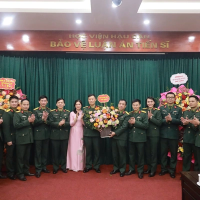 HỌC VIỆN HẬU CẦN TỔ CHỨC BẢO VỆ LUẬN ÁN TIẾN SĨ VỀ HOÀN THIỆN QUY HOẠCH HỆ THỐNG CĂN CỨ HẬU CẦN - KỸ THUẬT